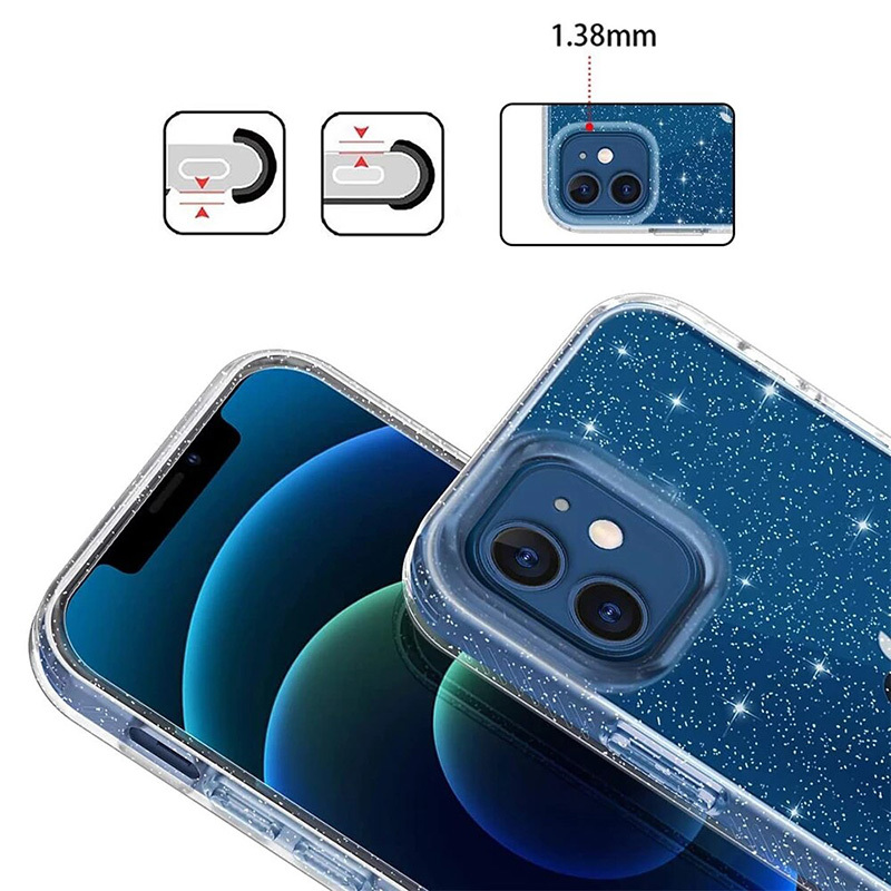 Pokrowiec Crystal Glitter Case srebrny Samsung Galaxy A6 Plus (2018) / 4