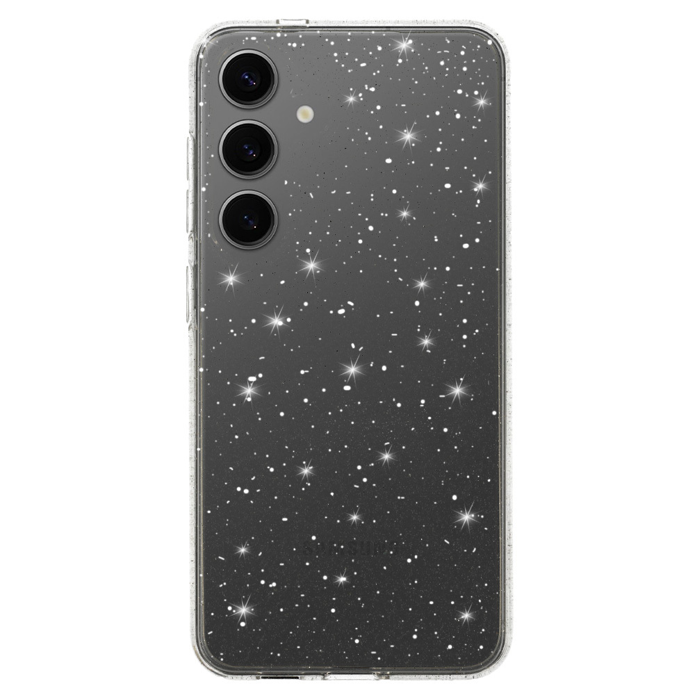 Pokrowiec Crystal Glitter Case srebrny Samsung Galaxy S25 / 2