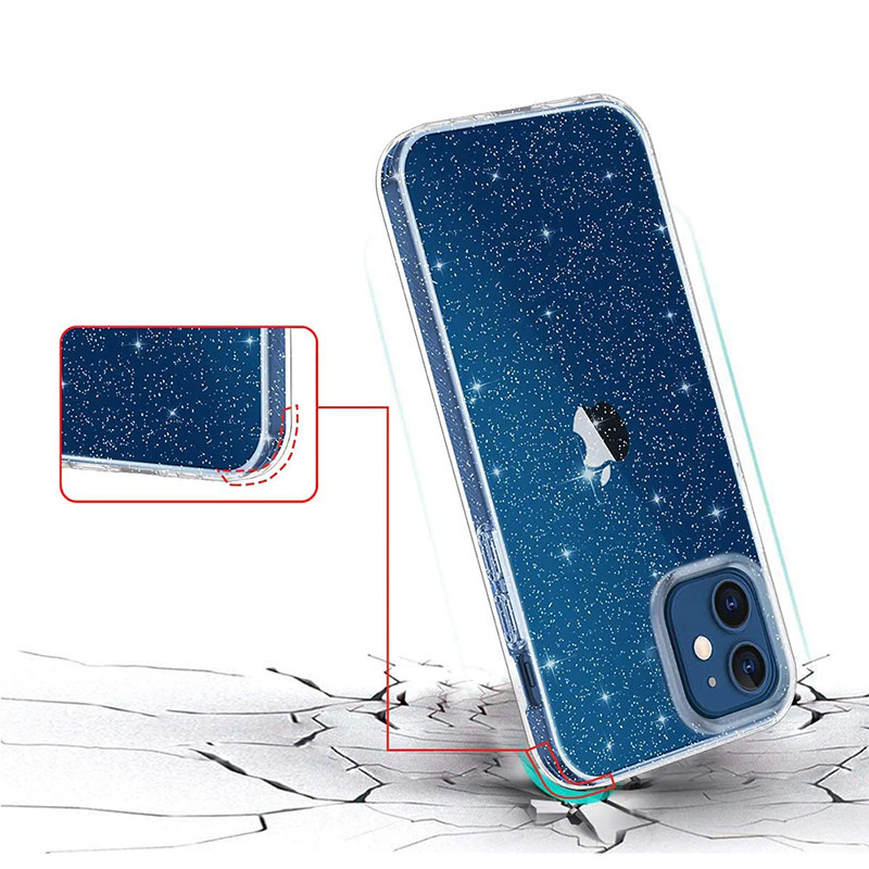 Pokrowiec Crystal Glitter Case srebrny Samsung Galaxy S26 / 3