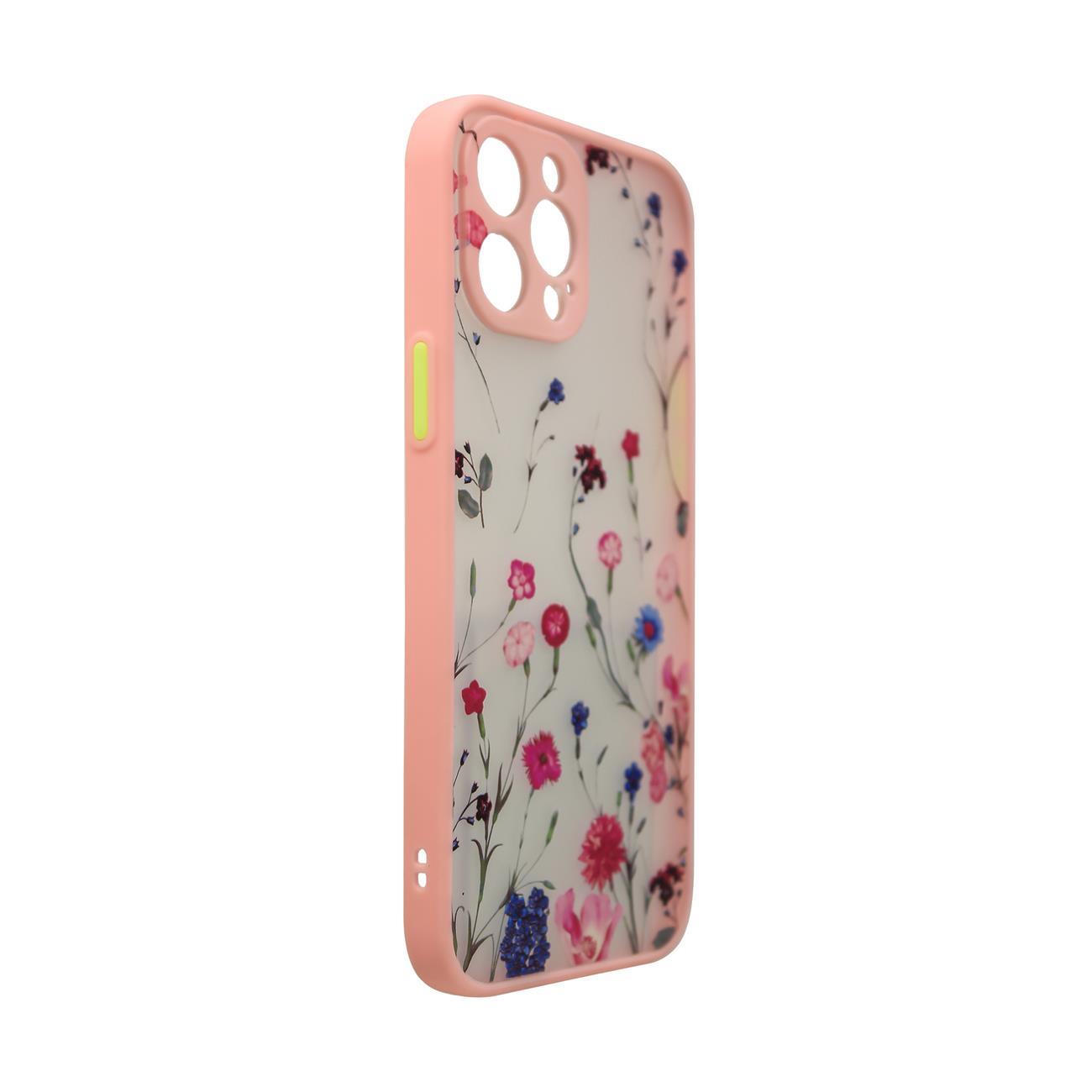 Pokrowiec Design Case Kwiaty rowy Apple iPhone 12 Pro Max / 3