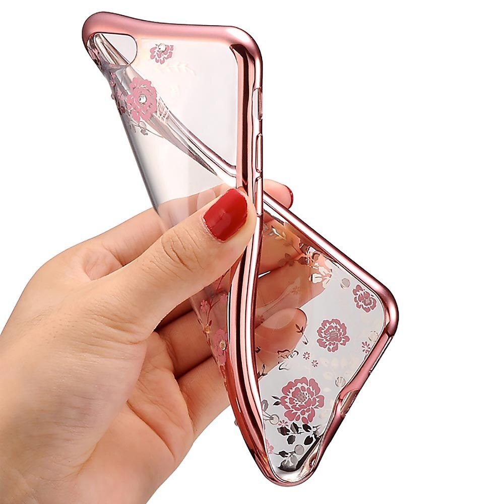 Pokrowiec Diamond Flower rowy Apple iPhone 7 / 2