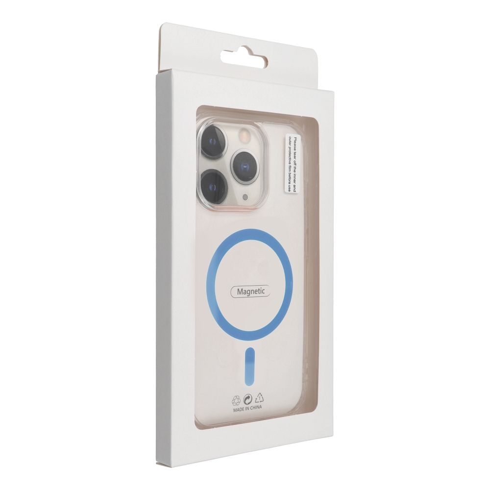 Pokrowiec Drop Glue Colorful Ring Mag Cover MagSafe jasnoniebieski Samsung Galaxy A57 / 3