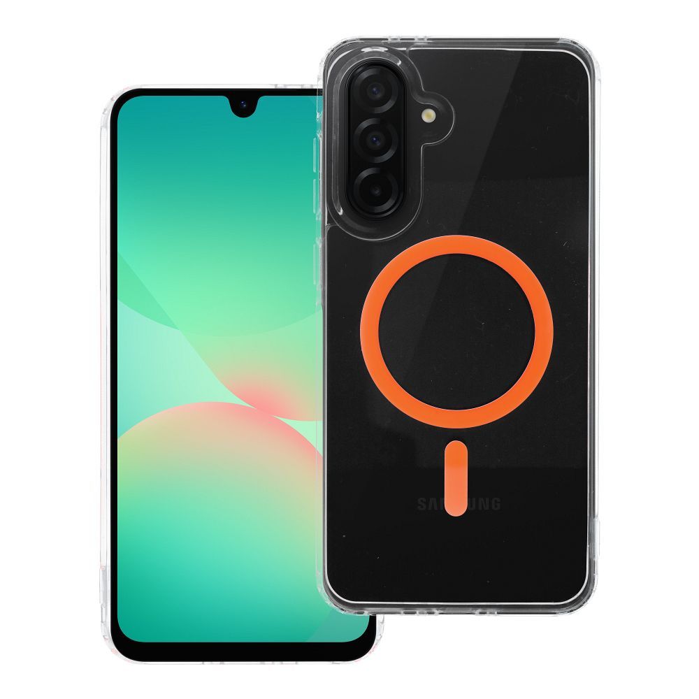 Pokrowiec Drop Glue Colorful Ring Mag Cover MagSafe pomarańczowy Samsung Galaxy A16 5G Pokrowiec Drop Glue Colorful Ring Mag Cover MagSafe pomarańczowy Samsung Galaxy A16 5G