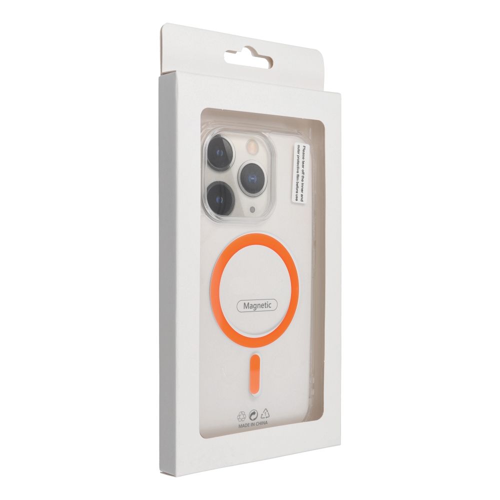 Pokrowiec Drop Glue Colorful Ring Mag Cover MagSafe pomara�czowy Samsung Galaxy S26 Edge / 4