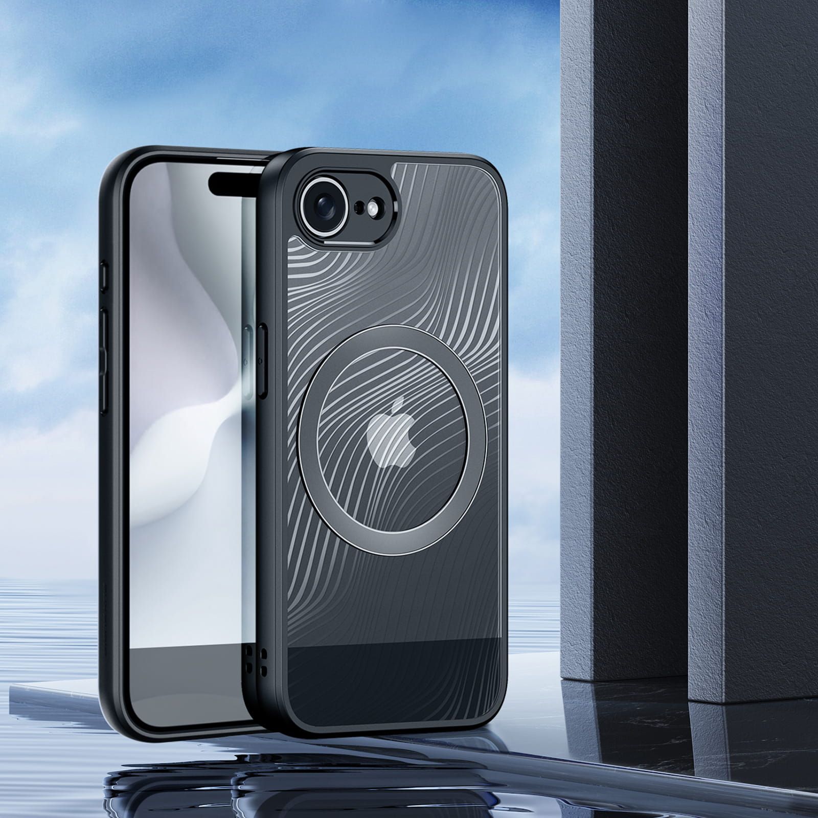 Pokrowiec Dux Ducis AIMO czarny Apple iPhone 16e / 4