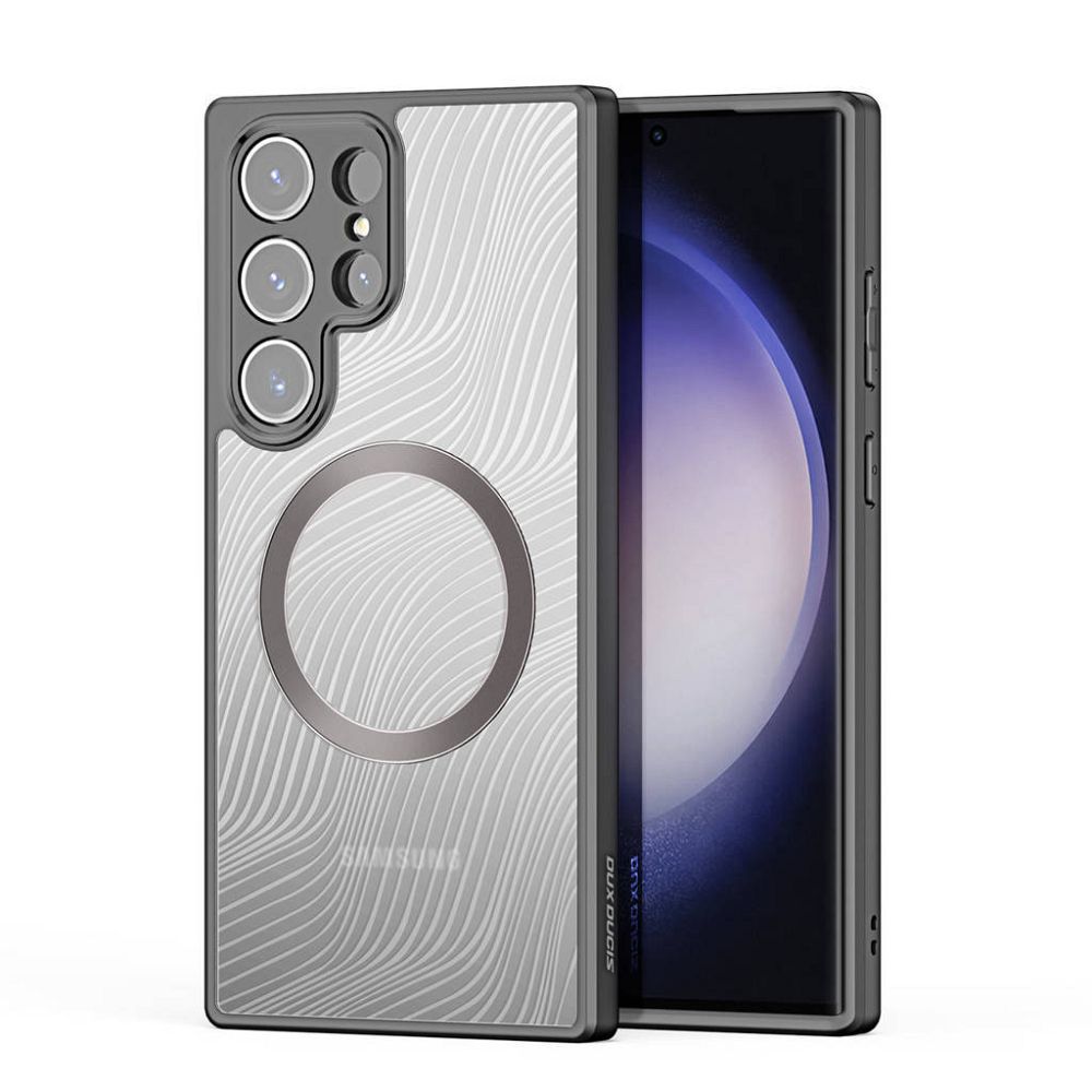 Pokrowiec Dux Ducis Aimo Mag MagSafe czarny Samsung Galaxy S23 Ultra