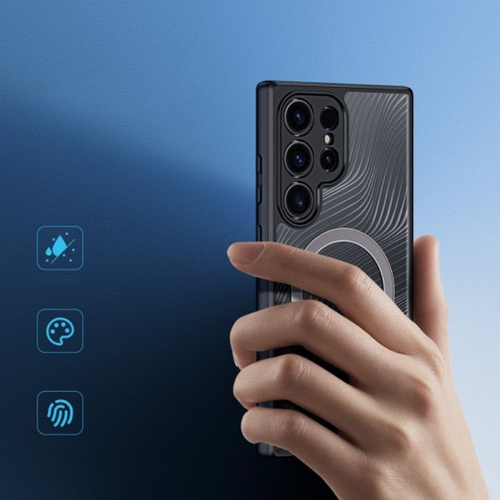Pokrowiec Dux Ducis Aimo Mag MagSafe czarny Samsung Galaxy S24 Ultra / 3