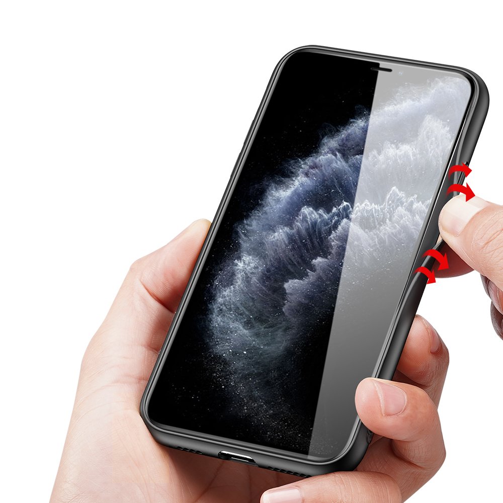 Pokrowiec Dux Ducis Fino czarny Apple iPhone 11 Pro Max / 7