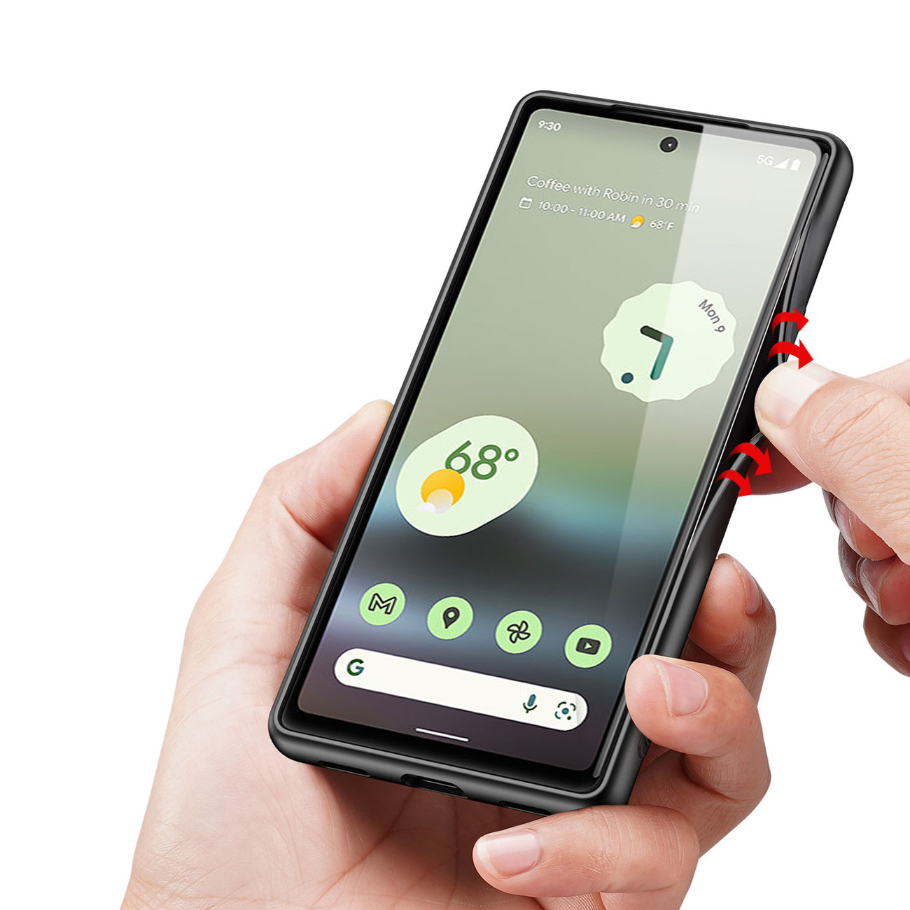 Pokrowiec Dux Ducis Fino czarny Google Pixel 6a / 3