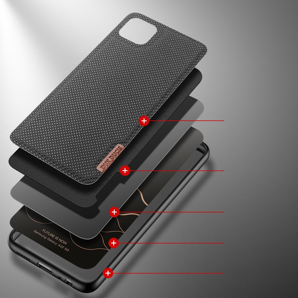 Pokrowiec Dux Ducis Fino czarny Samsung Galaxy A22 5G / 3