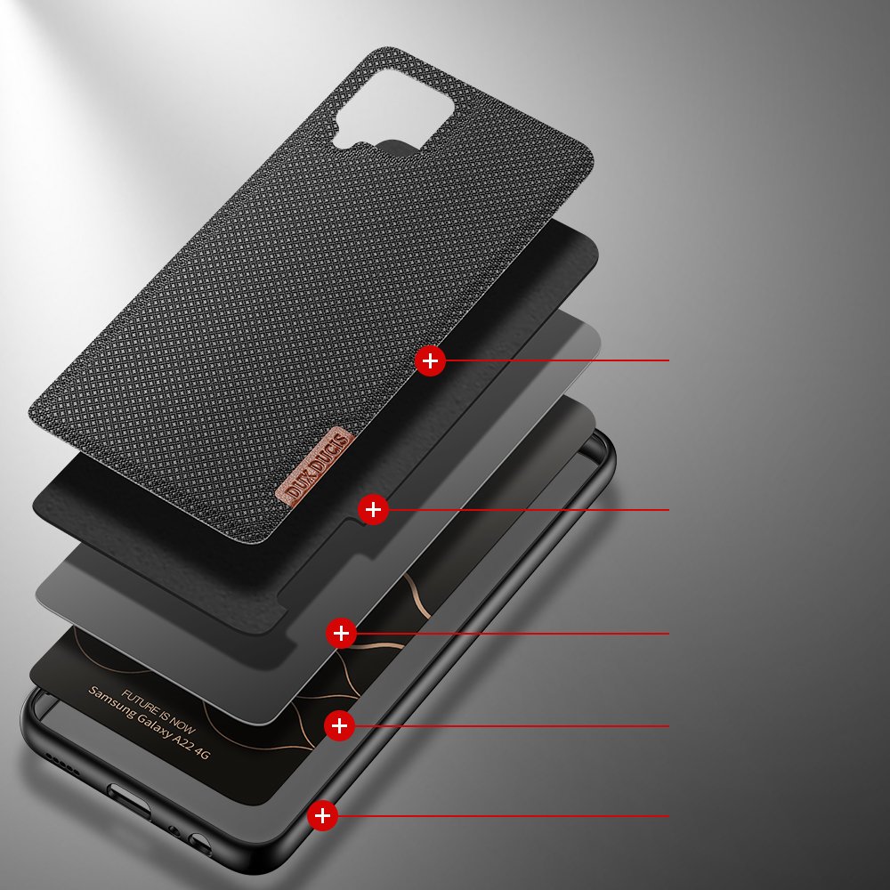 Pokrowiec Dux Ducis Fino czarny Samsung Galaxy M22 / 3