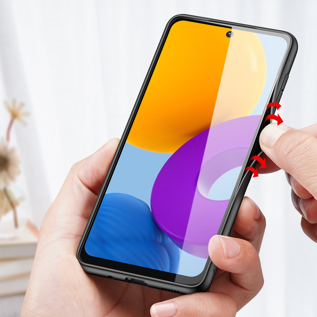 Pokrowiec Dux Ducis Fino czarny Samsung Galaxy M52 5G / 8 Pokrowiec Dux Ducis Fino czarny Samsung Galaxy M52 5G / 8