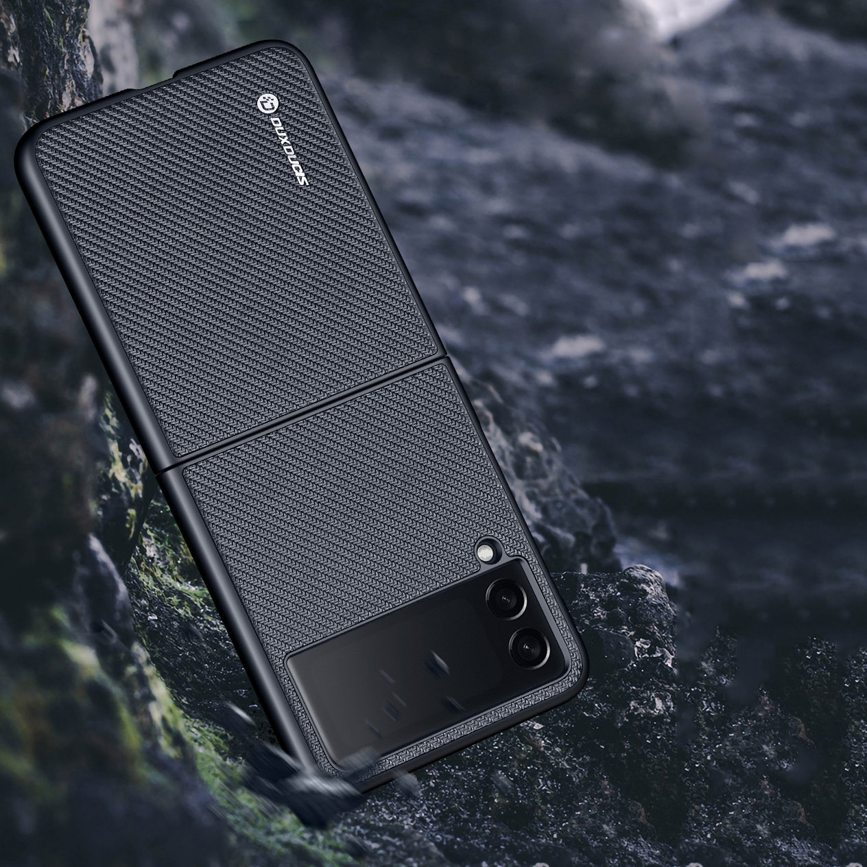 Pokrowiec Dux Ducis Fino czarny Samsung Galaxy Z Flip 3 / 11