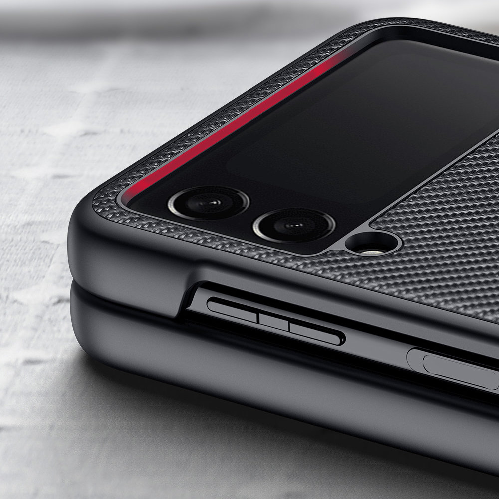 Pokrowiec Dux Ducis Fino czarny Samsung Galaxy Z Flip 3 / 12