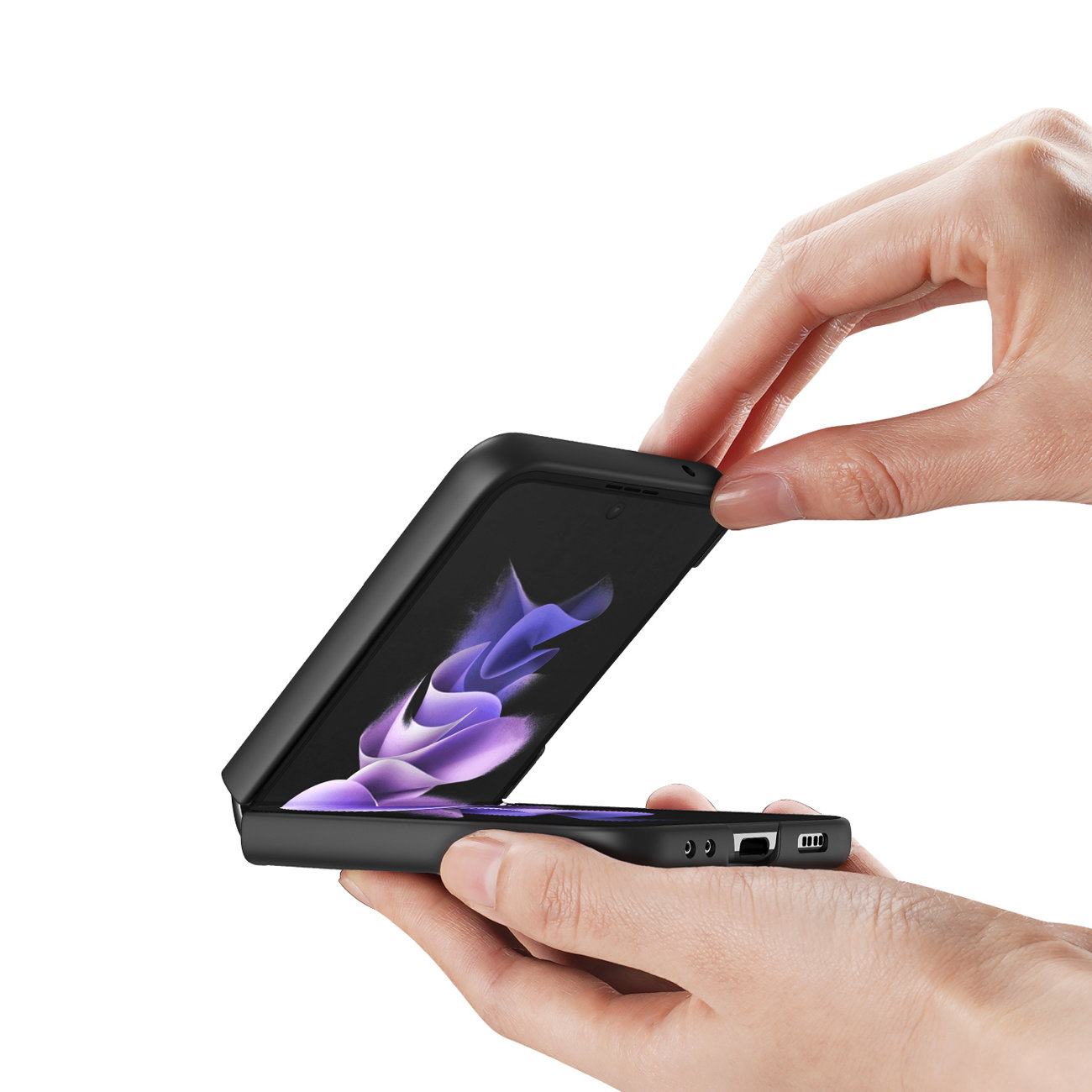 Pokrowiec Dux Ducis Fino czarny Samsung Galaxy Z Flip 3 / 2