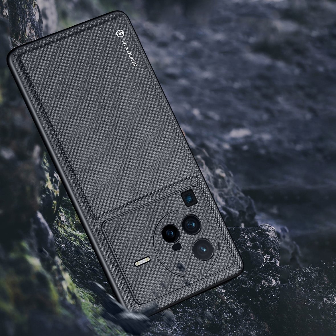 Pokrowiec Dux Ducis Fino czarny Vivo X80 Pro / 12