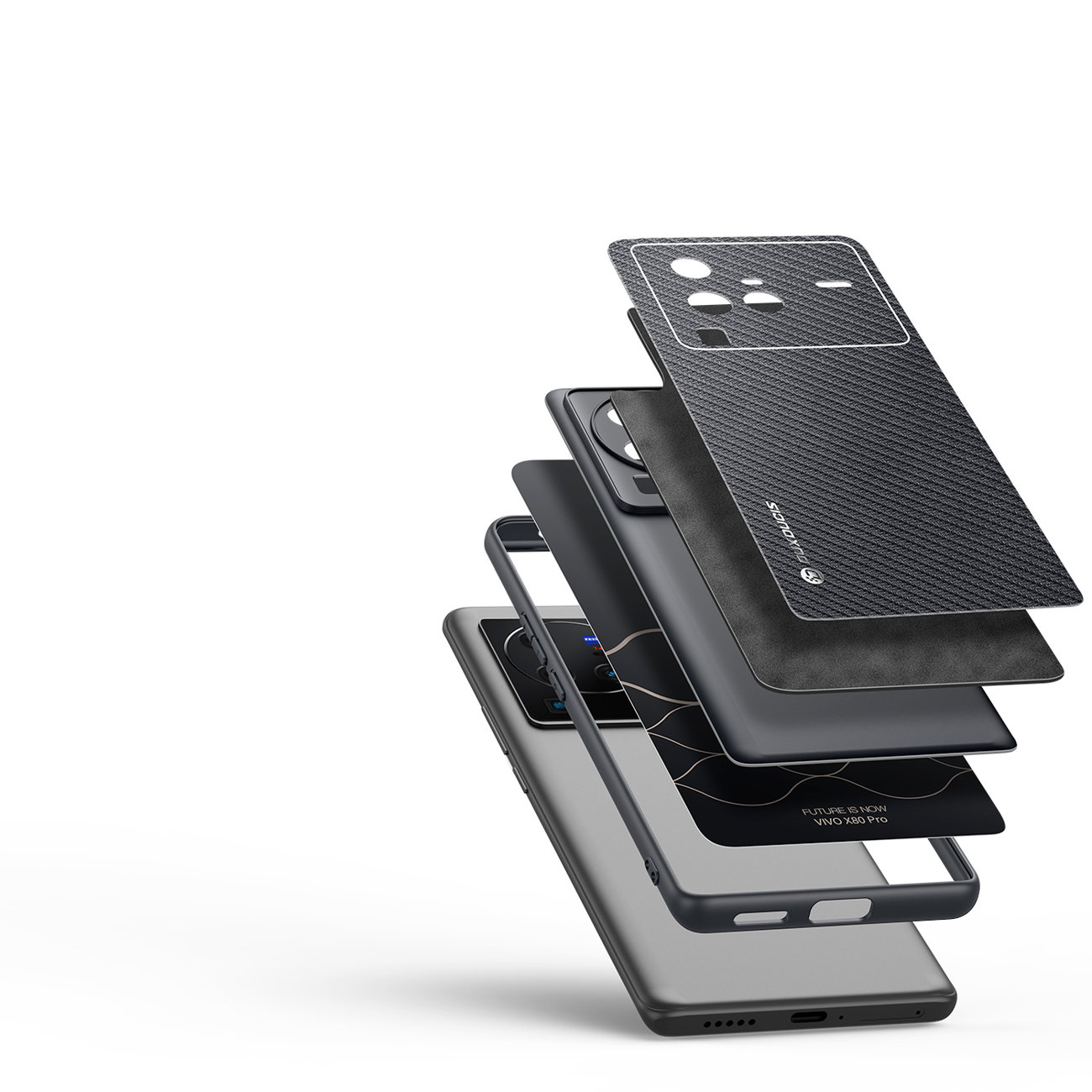 Pokrowiec Dux Ducis Fino czarny Vivo X80 Pro / 2