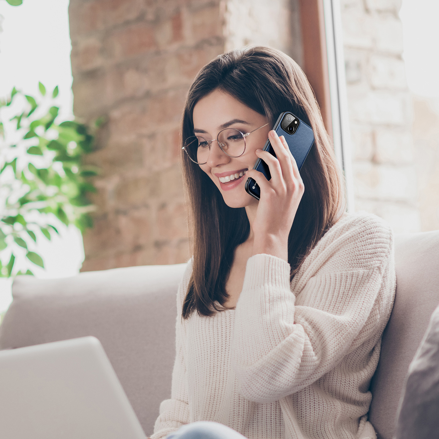 Pokrowiec Dux Ducis Fino niebieski Apple iPhone 14 Max / 9