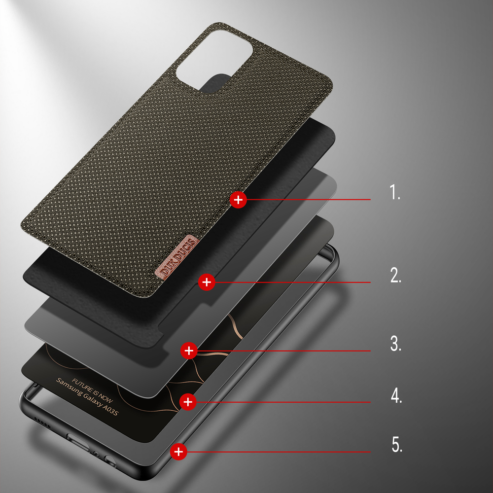 Pokrowiec Dux Ducis Fino zielony Samsung Galaxy A03s / 3