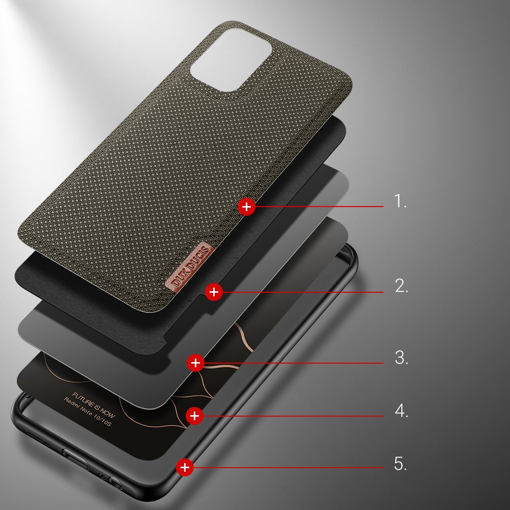 Pokrowiec Dux Ducis Fino zielony Xiaomi Redmi Note 10 / 3