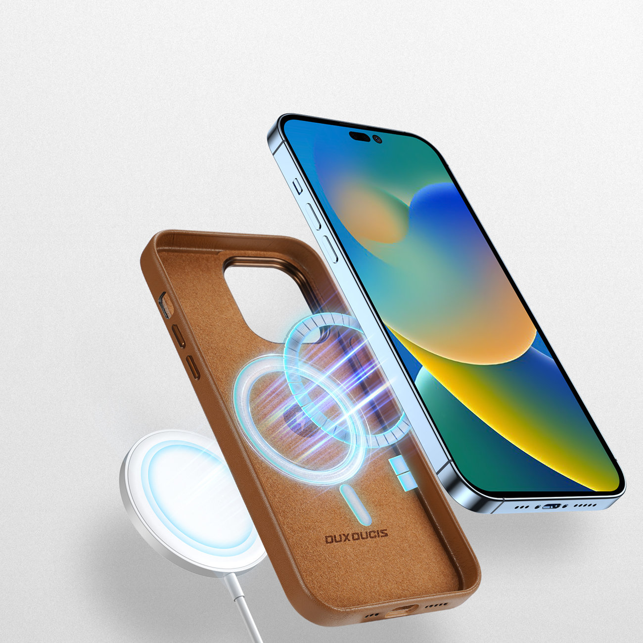 Pokrowiec Dux Ducis Grit MagSafe brązowy Apple iPhone 14 Pro / 3 Pokrowiec Dux Ducis Grit MagSafe brązowy Apple iPhone 14 Pro / 3