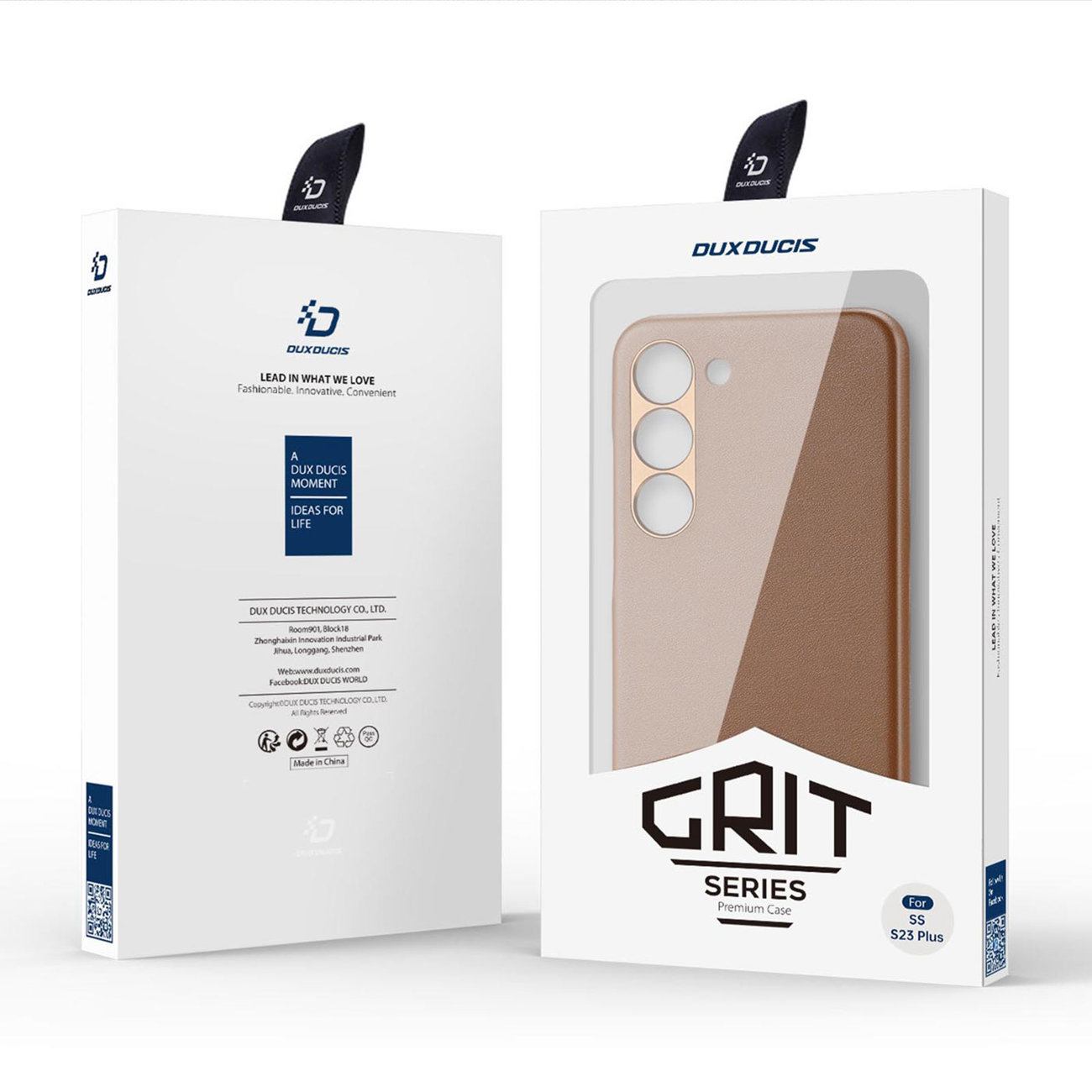 Pokrowiec Dux Ducis Grit MagSafe brzowy Samsung Galaxy S23 Plus / 5