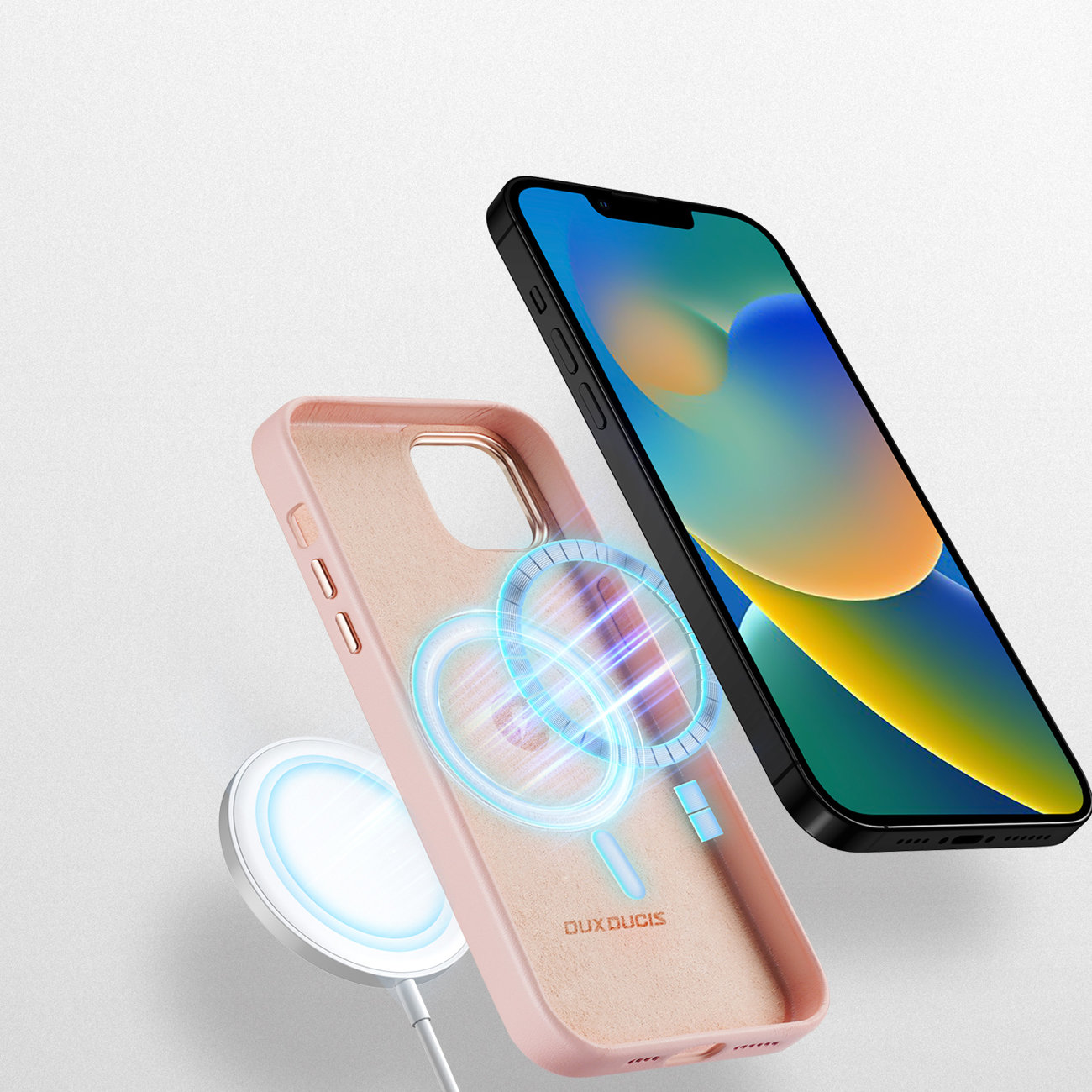 Pokrowiec Dux Ducis Grit MagSafe r�owy Apple iPhone 14 Plus / 3