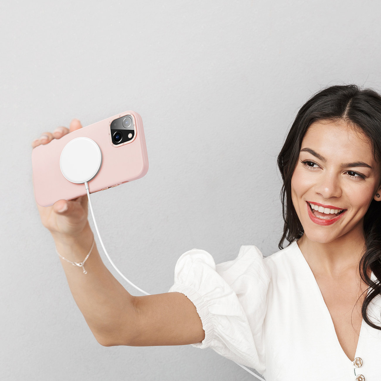 Pokrowiec Dux Ducis Grit MagSafe r�owy Apple iPhone 14 Plus / 4