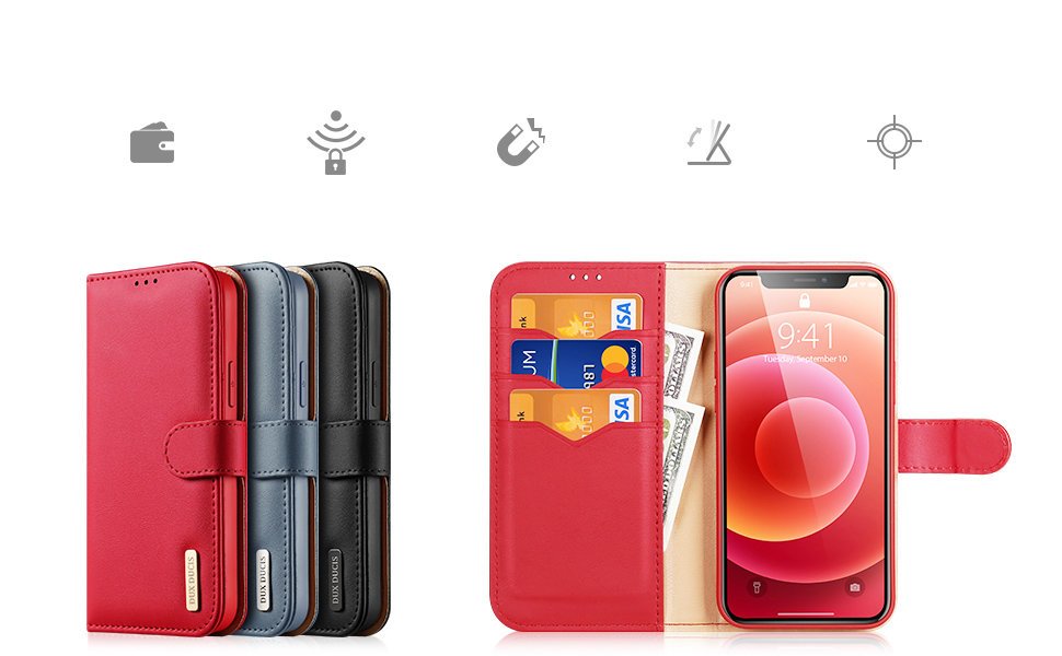 Pokrowiec Dux Ducis Hivo czerwony Apple iPhone 12 Mini / 9