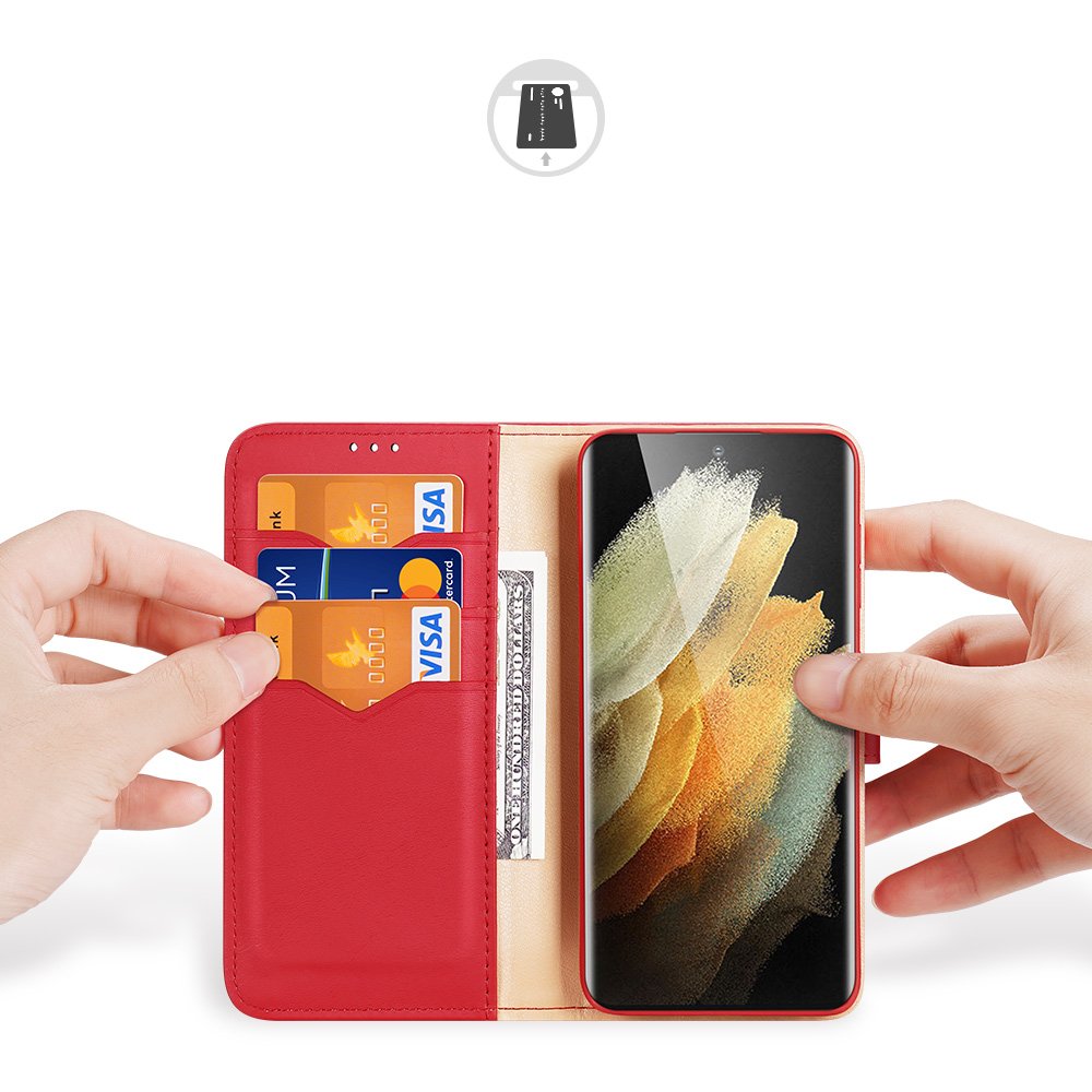 Pokrowiec Dux Ducis Hivo czerwony Samsung Galaxy S21 Ultra 5G / 2