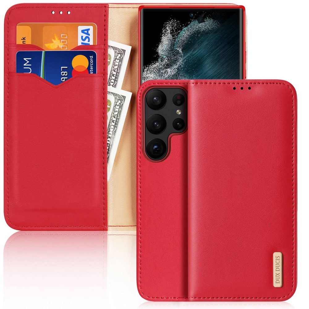 Pokrowiec Dux Ducis Hivo czerwony Samsung Galaxy S23 Ultra