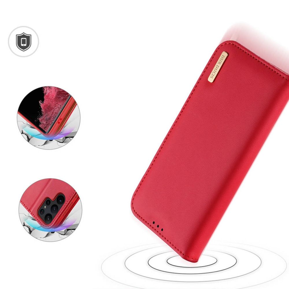 Pokrowiec Dux Ducis Hivo czerwony Samsung Galaxy S23 Ultra / 3