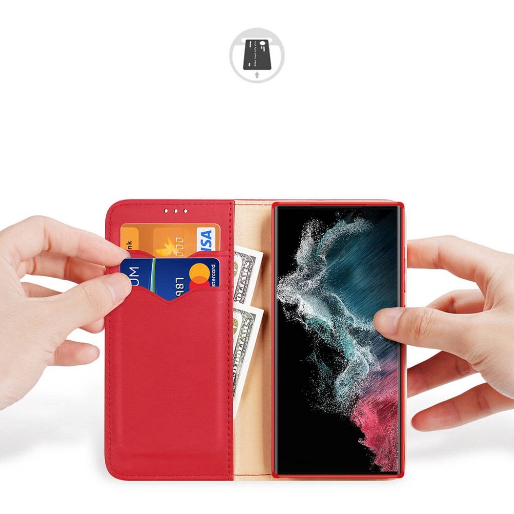 Pokrowiec Dux Ducis Hivo czerwony Samsung Galaxy S23 Ultra / 5