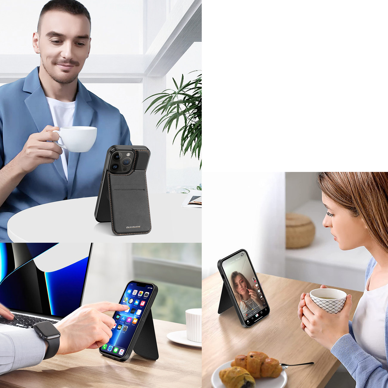 Pokrowiec Dux Ducis Rafi Mag MagSafe czarny Apple iPhone 13 Pro / 8 Pokrowiec Dux Ducis Rafi Mag MagSafe czarny Apple iPhone 13 Pro / 8