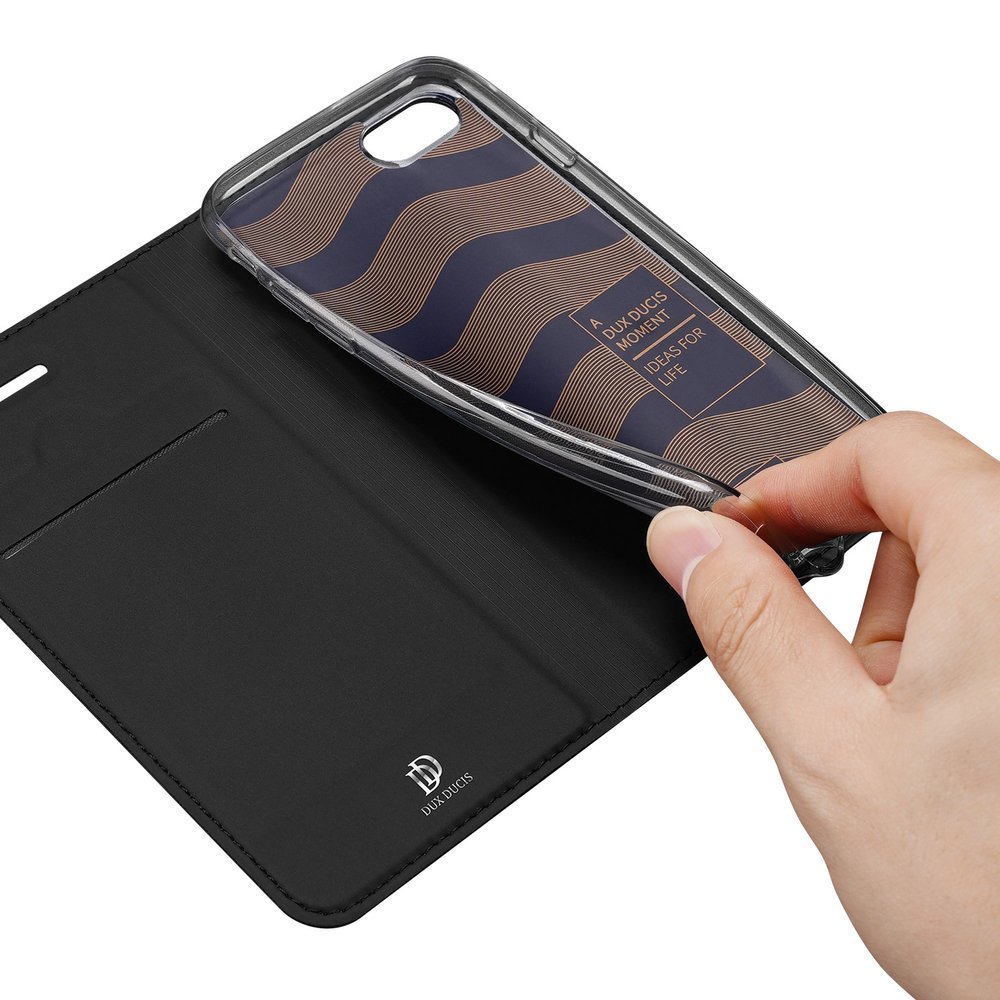 Etui zamykane z klapk i magnesem Dux Ducis Skin Pro czarny Apple iPhone SE 2020 / 8