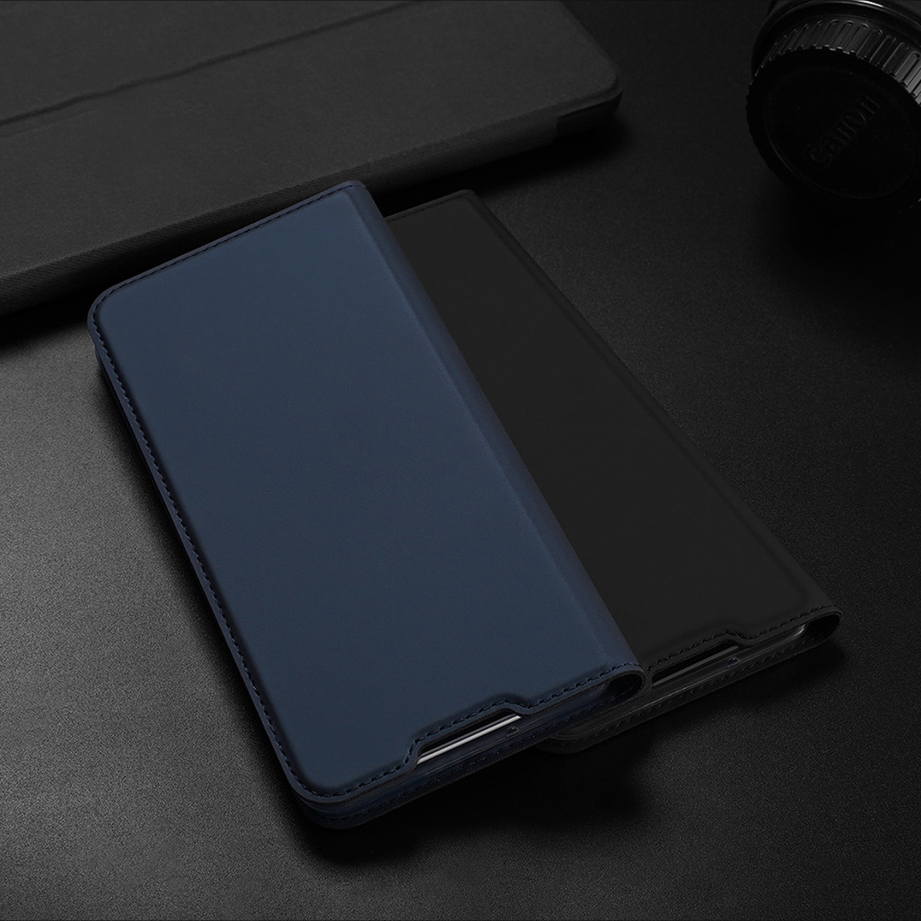 Etui zamykane z klapk� i magnesem Dux Ducis Skin Pro czarny Honor X7 / 12