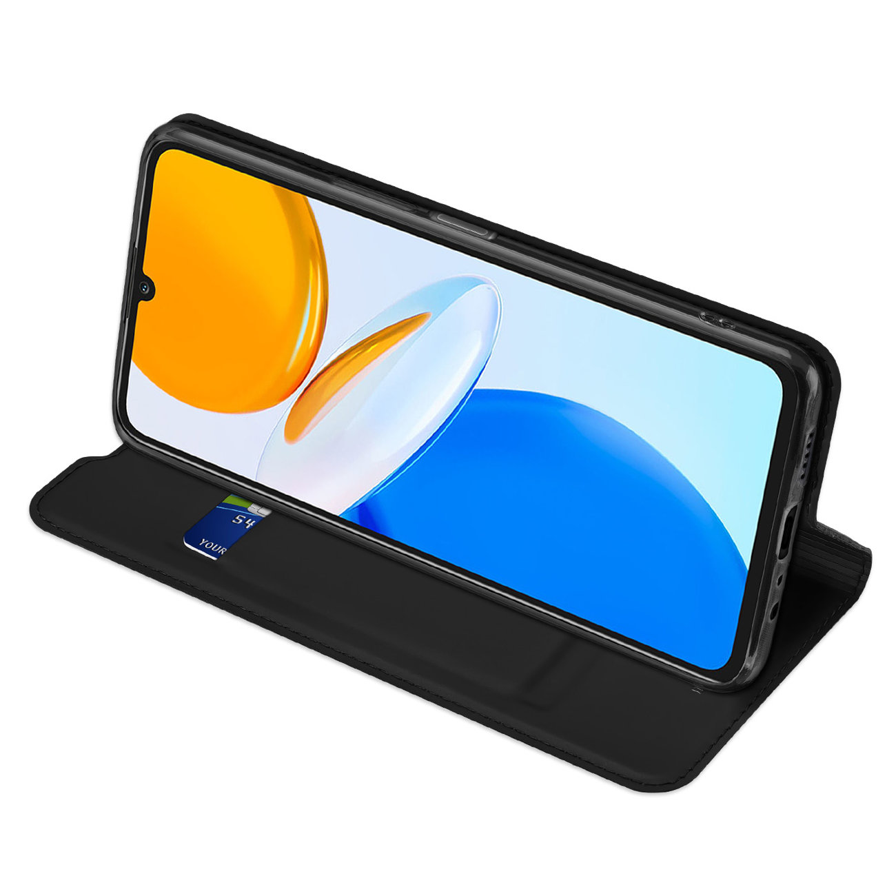 Etui zamykane z klapk� i magnesem Dux Ducis Skin Pro czarny Honor X7 / 6