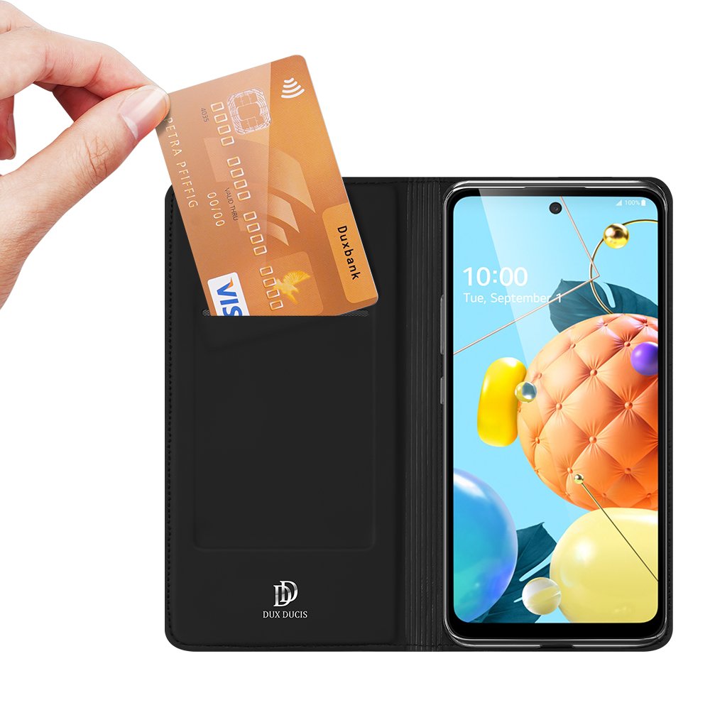 Etui zamykane z klapk� i magnesem Dux Ducis Skin Pro czarny LG K52 / 2