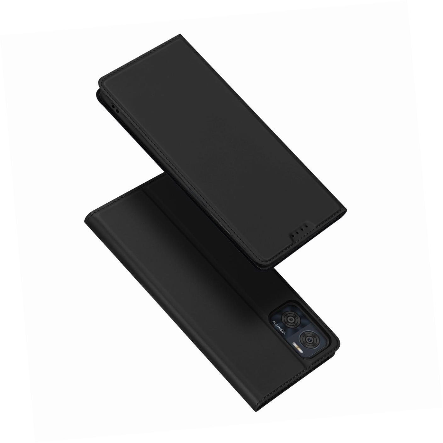 Etui zamykane z klapk� i magnesem Dux Ducis Skin Pro czarny Motorola Moto E22i