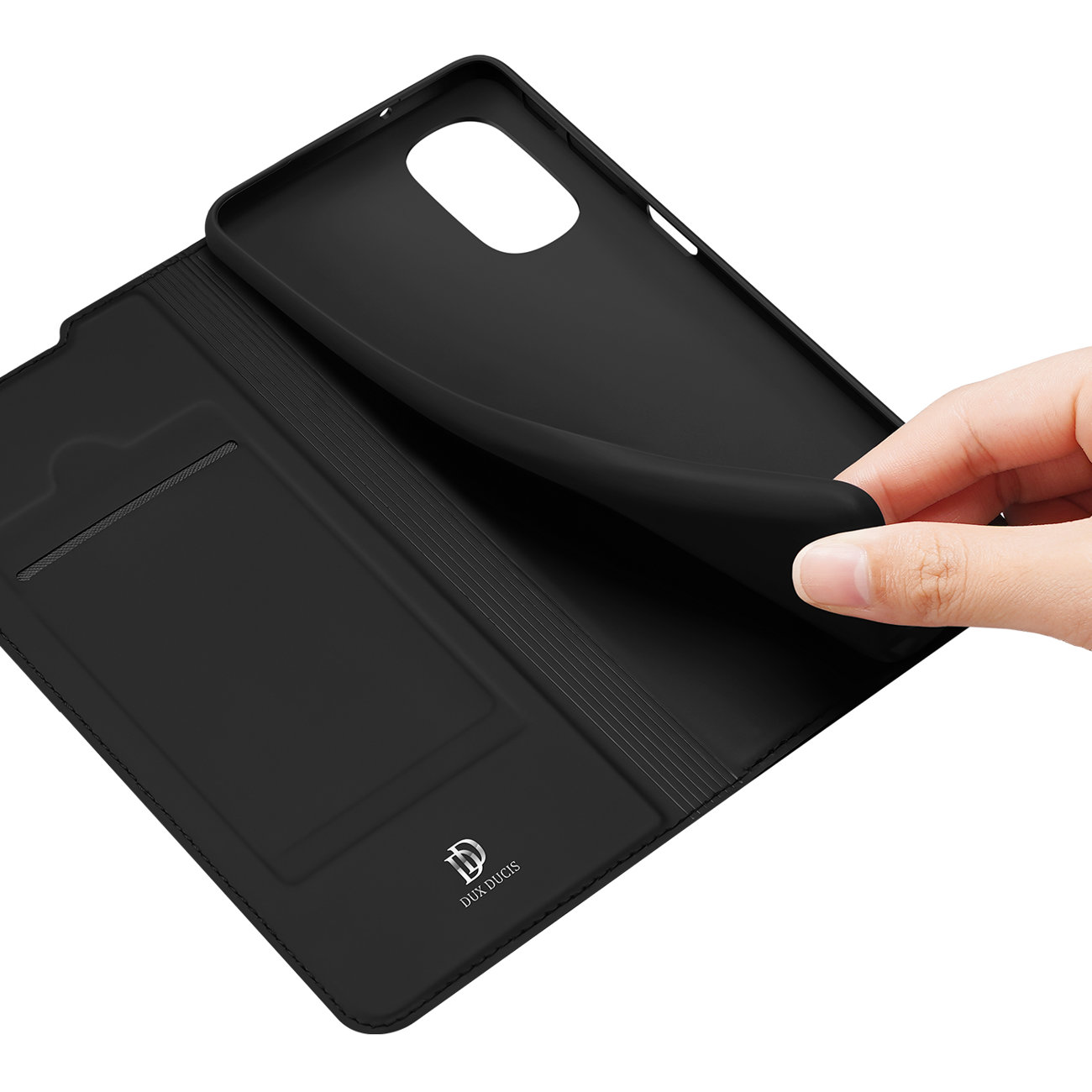 Etui zamykane z klapk i magnesem Dux Ducis Skin Pro czarny Motorola Moto G51 5G / 8