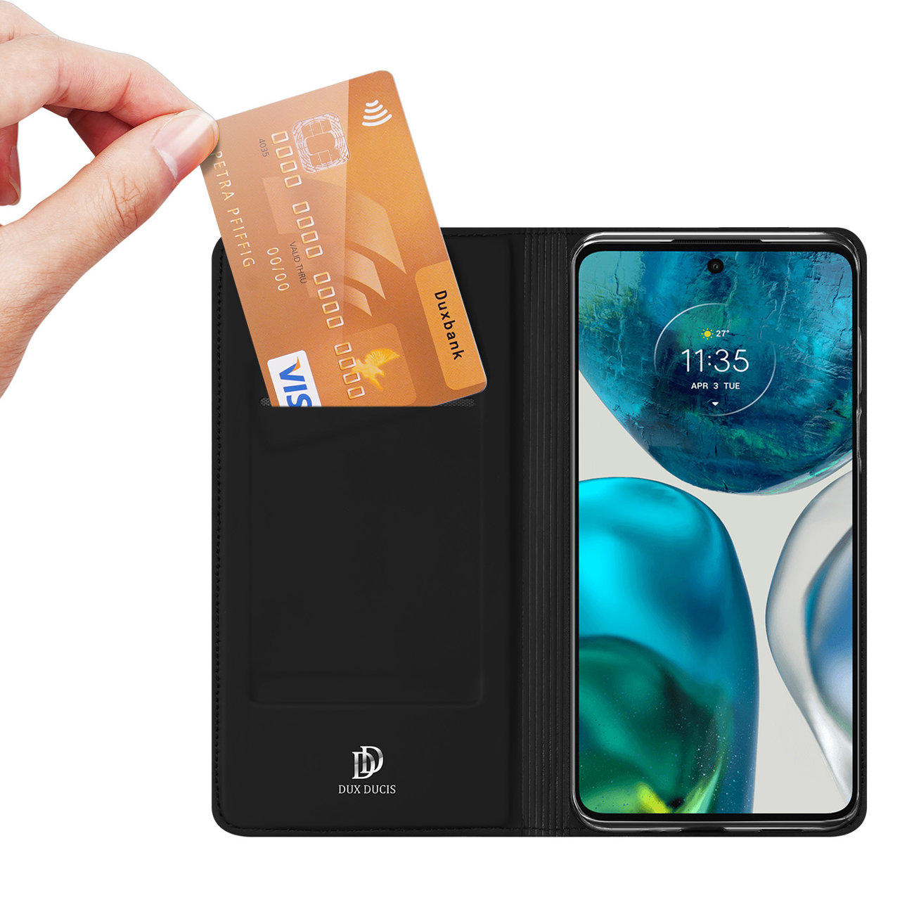 Pokrowiec Dux Ducis Skin Pro czarny Motorola Moto G52 / 2