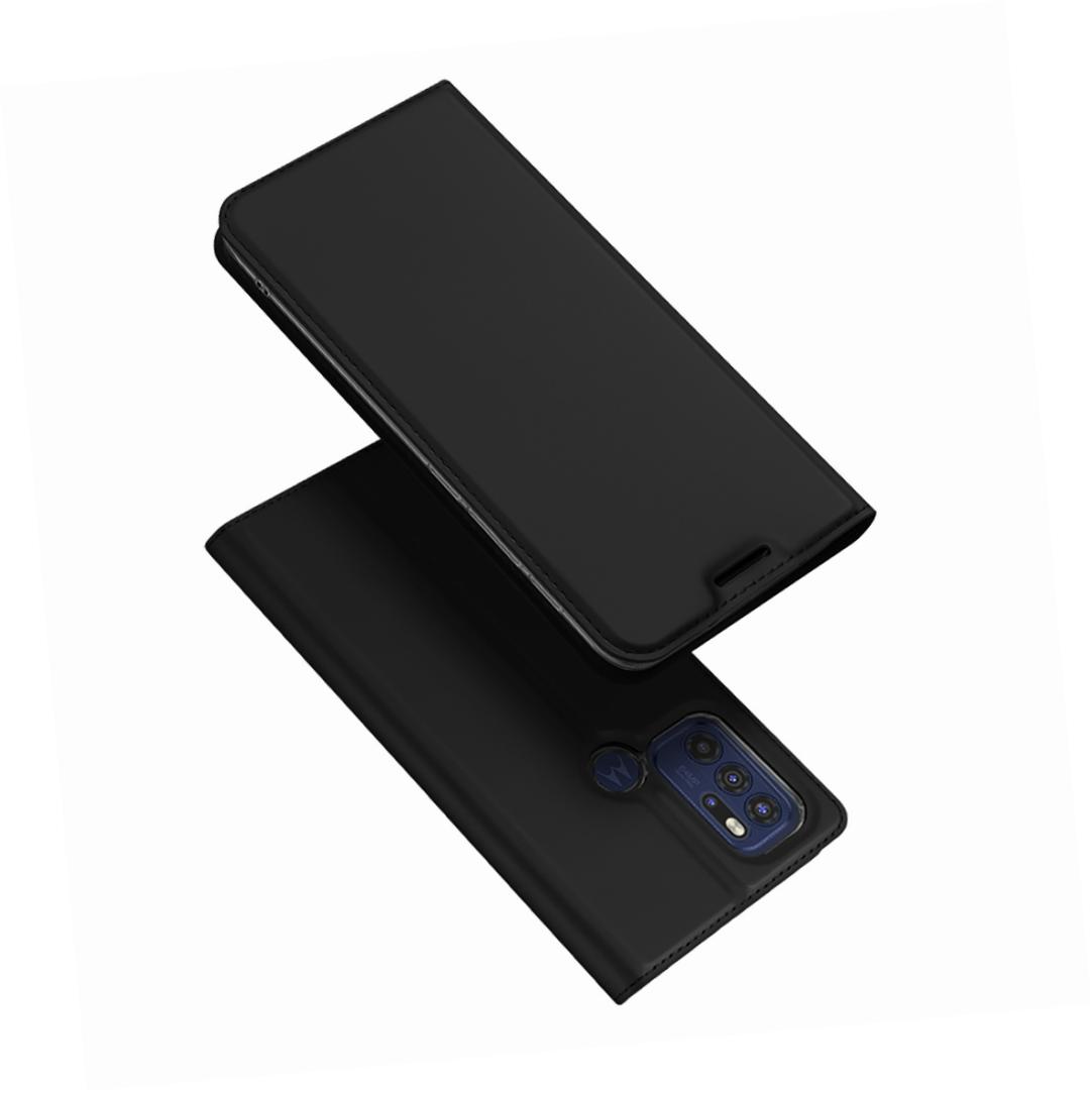 Etui zamykane z klapk� i magnesem Dux Ducis Skin Pro czarny Motorola Moto G60s