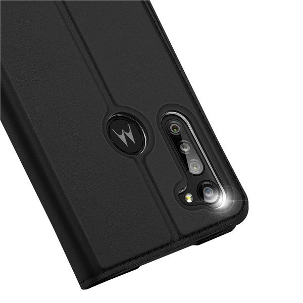 Etui zamykane z klapk� i magnesem Dux Ducis Skin Pro czarny Motorola Moto G8 Power Lite / 3