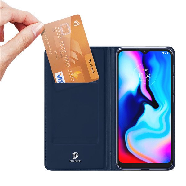 Etui zamykane z klapk� i magnesem Dux Ducis Skin Pro czarny Motorola Moto G9 Play / 6