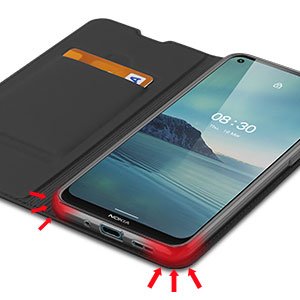 Etui zamykane z klapk� i magnesem Dux Ducis Skin Pro czarny Nokia 3.4 / 12
