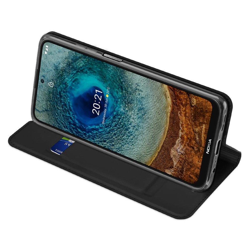 Etui zamykane z klapk� i magnesem Dux Ducis Skin Pro czarny Nokia X20 / 6