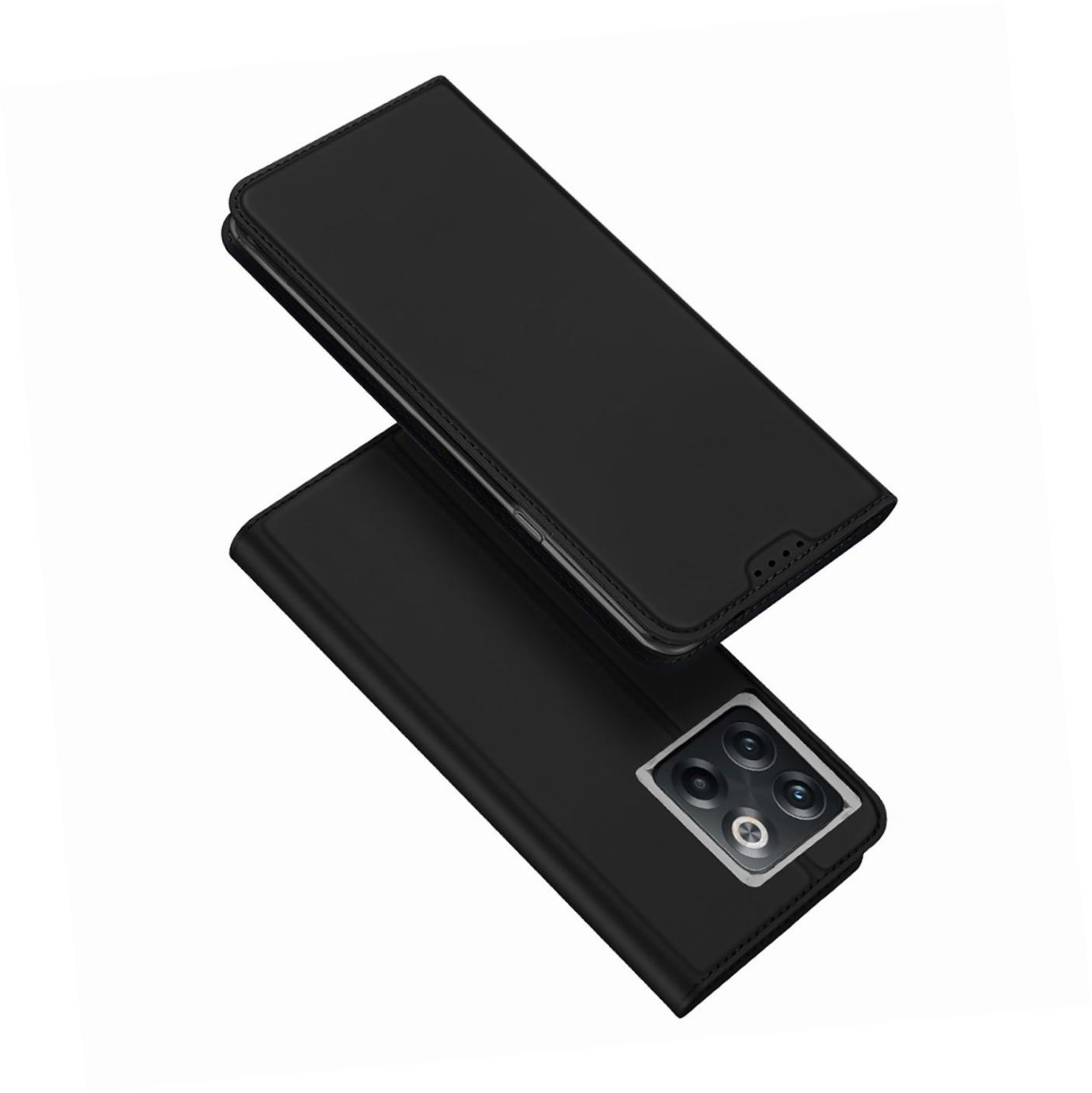 Etui zamykane z klapk� i magnesem Dux Ducis Skin Pro czarny OnePlus 10T
