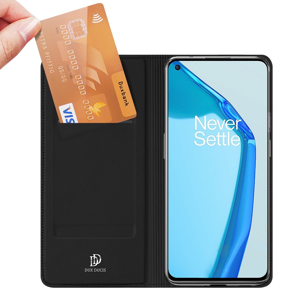 Etui zamykane z klapk� i magnesem Dux Ducis Skin Pro czarny OnePlus 9 / 2