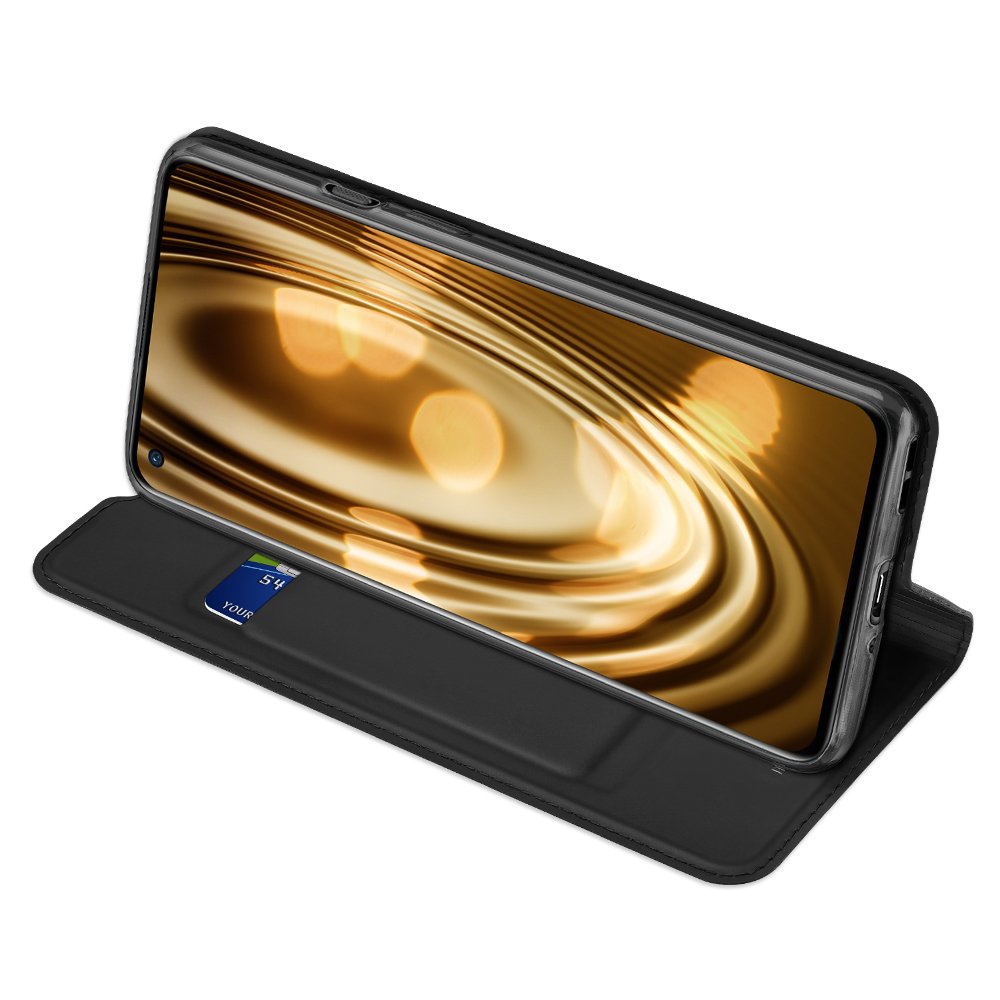 Etui zamykane z klapk� i magnesem Dux Ducis Skin Pro czarny OnePlus 9 / 6