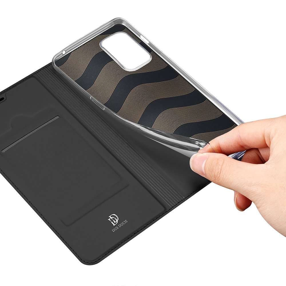 Etui zamykane z klapk i magnesem Dux Ducis Skin Pro czarny OnePlus 9 Pro / 8